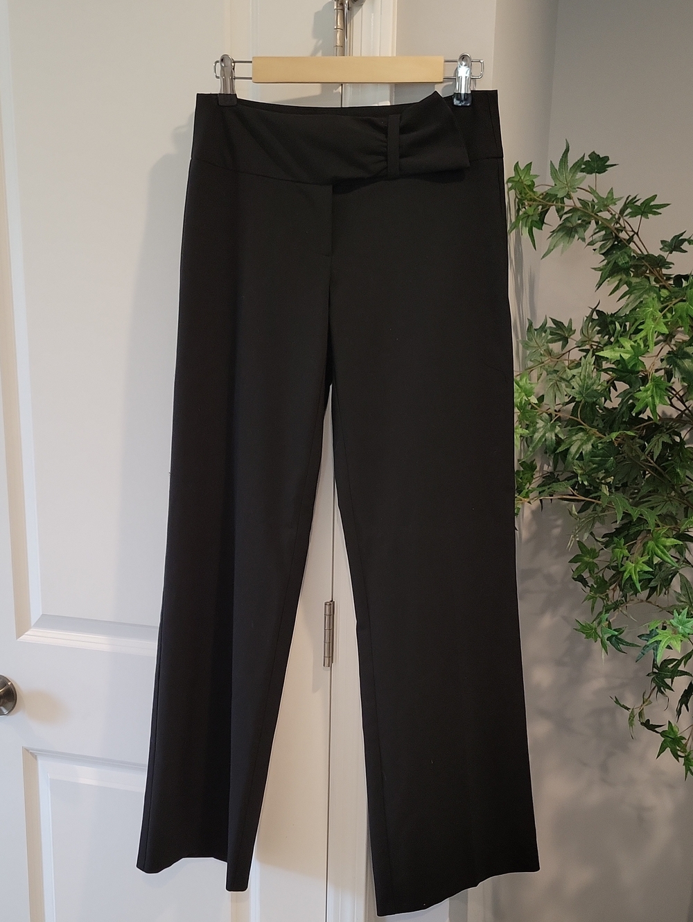 Trina Turk Women's Black Wide-Leg Dress Pants,size 2